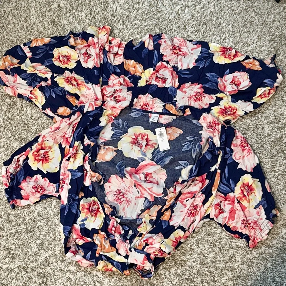 NWT Old Navy Floral Wrap Dress Size 1X - Picture 8 of 10